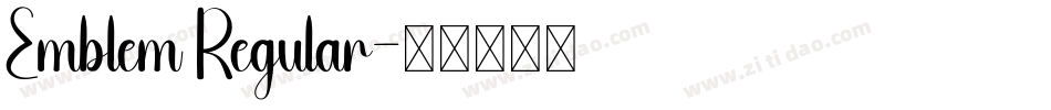 Emblem Regular字体转换